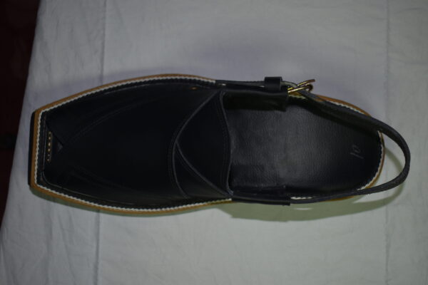 Elegant Black Kaptan Chappal - Image 3